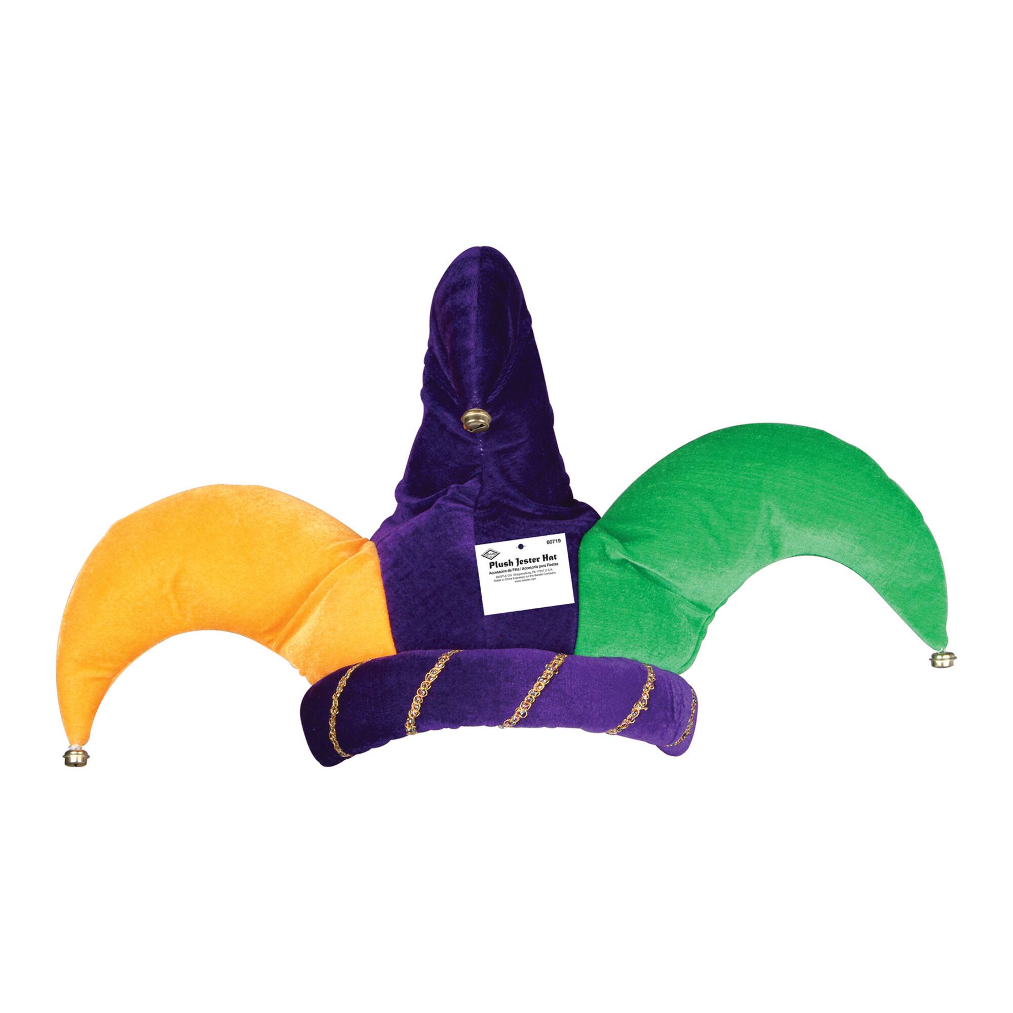 Beistle Mardi Gras Plush Jester Hat